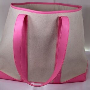 Stoney Clover Lane Hot Pink Shopper Tote – Hot Pink Accents | Like New